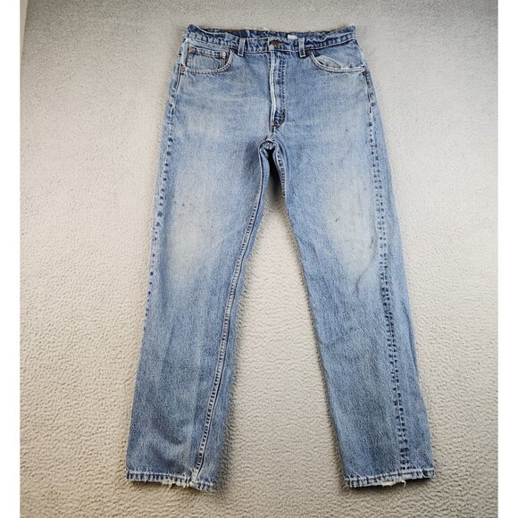 Levi's Other - Levis 505 Jeans Mens 36x32 Blue Denim Zip Fly Straight Classic VTG Workwear Pant